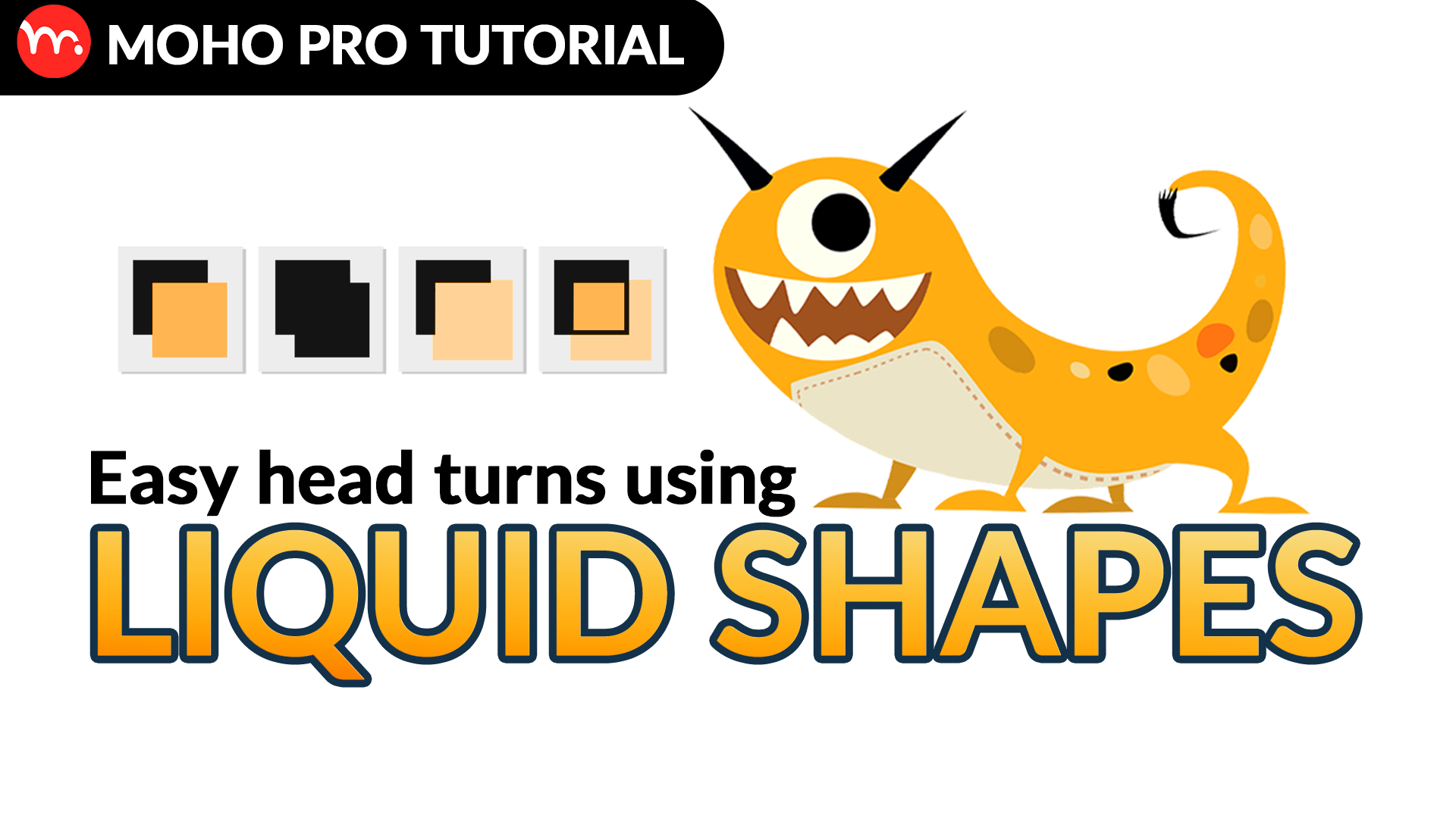 Moho Pro Tutorial: Easy head turns using LIQUID SHAPES