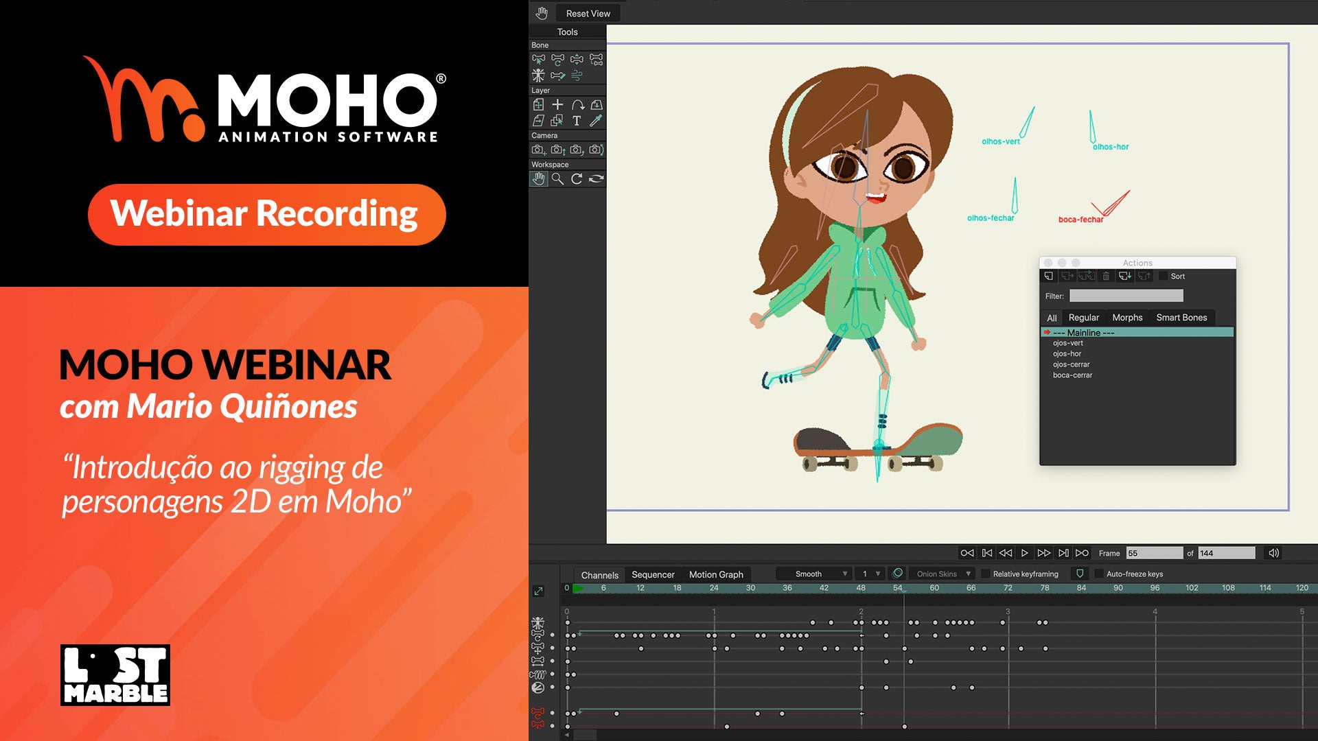Webinar recording: Introdução ao rigging de personagens 2D em Moho com Mario Quiñones