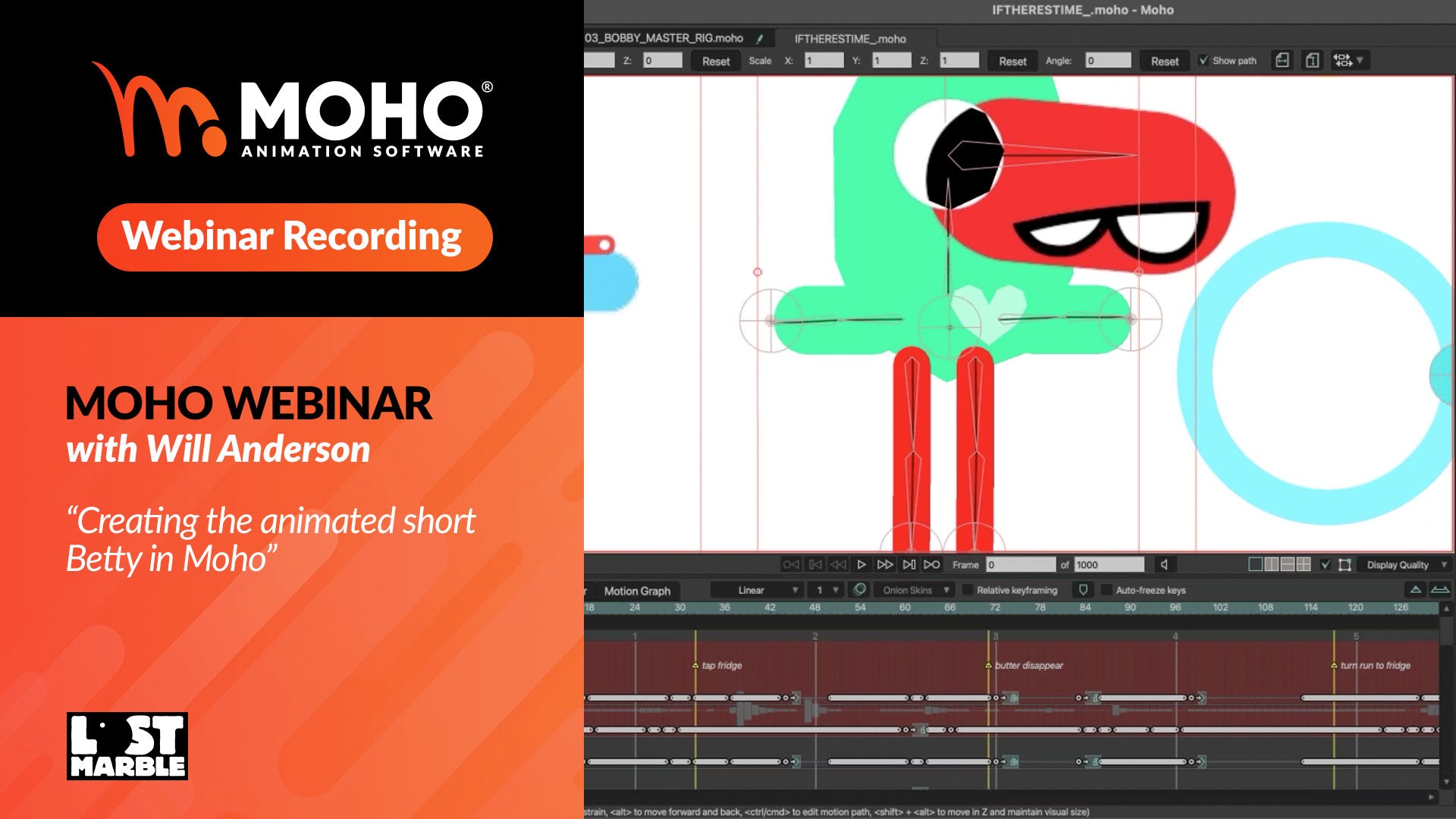 Webinar recording: Creating the animated short Betty in Moho with Will Anderson