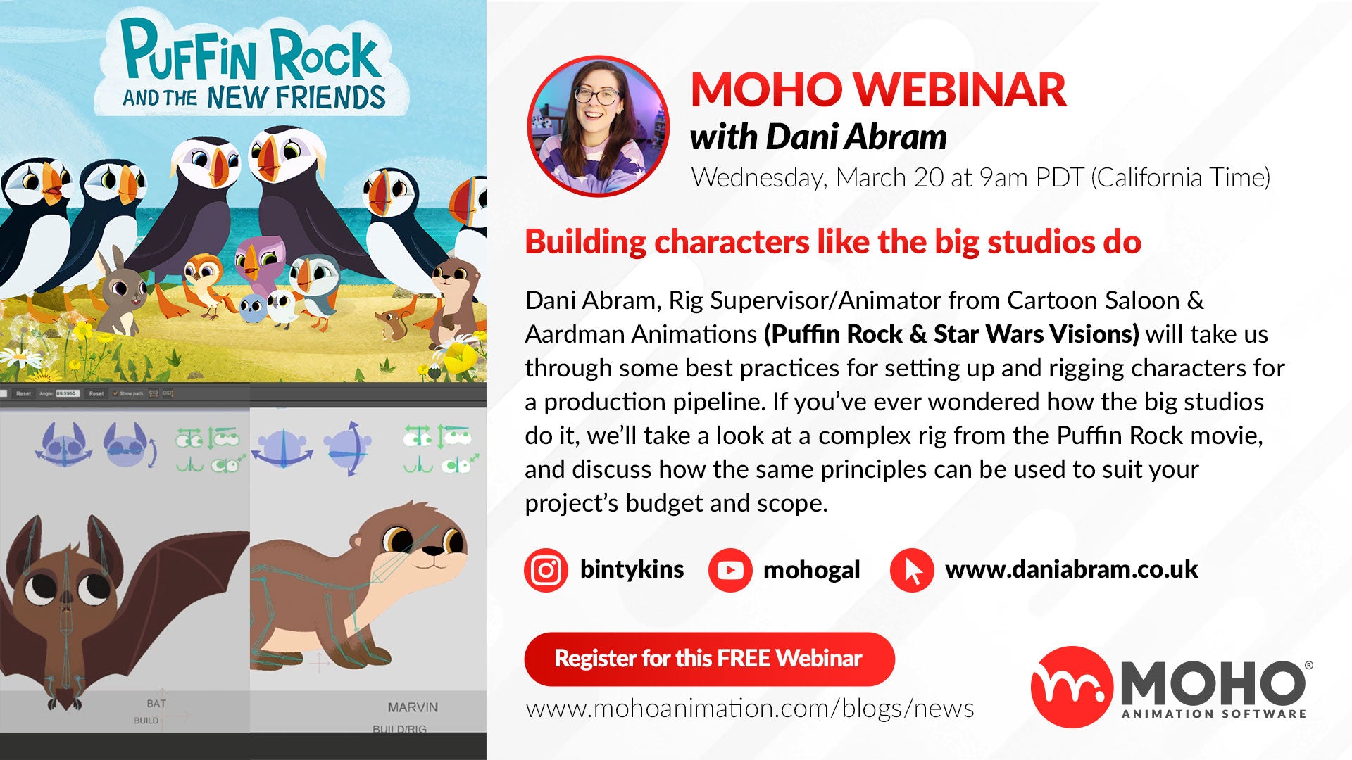Webinar – Building characters like the big studios do by Dani Abram