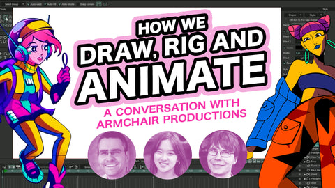 How we draw, rig and animate with Moho - A conversation with Armchair Productions