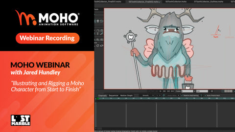 Webinar recording: Illustrating and Rigging a Moho Character from Start to Finish with Jared Hundley