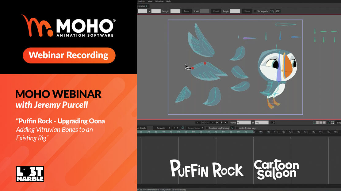 Webinar recording: Puffin Rock - Upgrading Oona | Adding Vitruvian Bones to an Existing Rig with Jeremy Purcell