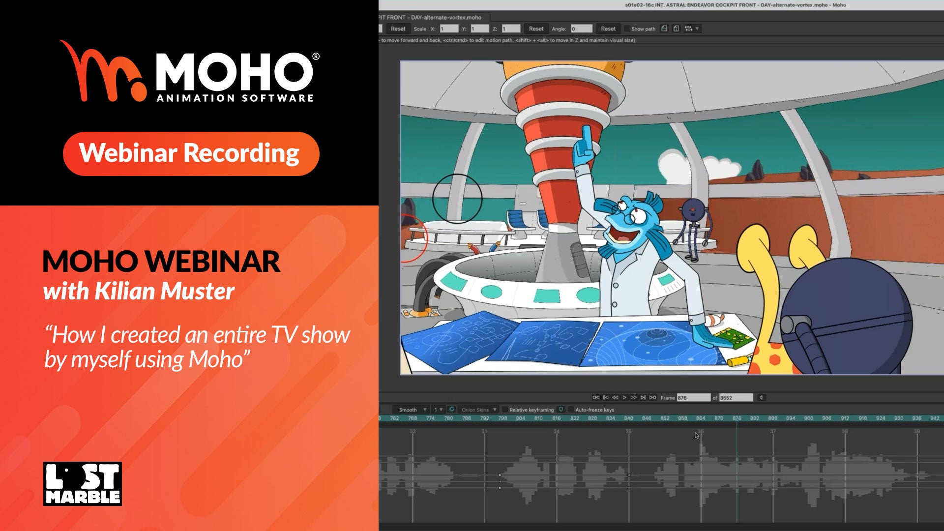 Webinar recording: How I created an entire TV show by myself using Moho with Kilian Muster