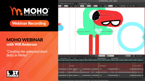Webinar recording: Creating the animated short Betty in Moho with Will Anderson