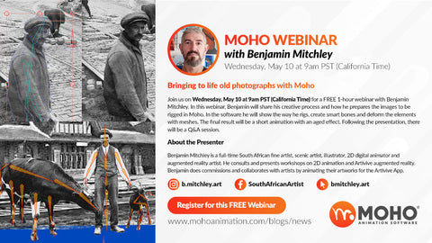 WEBINAR – Bringing to life old photographs with Moho with Benjamin Mitchley