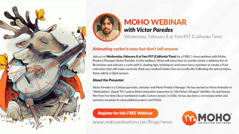 Webinar – 'Animating cycles is easy but don't tell anyone' with Víctor Paredes