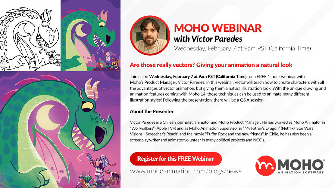 WEBINAR - Are those really vectors? Giving your animation a natural look with Víctor Paredes